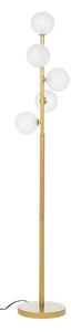 Lampada da terra dorata con paralume in vetro (altezza totale 156,5 cm) Balls – Bizzotto