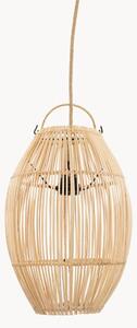 Lampada a sospensione in rattan tessuto a mano Zuri