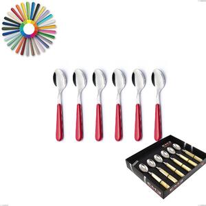 Confezione vetrina 6 pezzi cucchiaino moka Brio, Acciaio inox 18.c (AISI 430), manici in abs- posate
