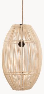 Lampada a sospensione in rattan tessuto a mano Zuri