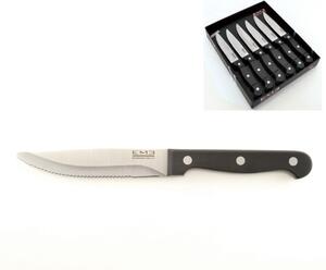 Coltelli da Bistecca Jumbo Rodeo Set 6 realizzato in acciaio 18/10 240 mm lucidato a specchio. in confezione regalo