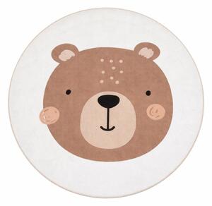 Tappeto per bambini marrone/color crema lavabile ø150 cm Teddy Bear – Mila Home