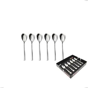 Confezione vetrina 6 pezzi moka celine, Acciaio inox Aisi 304 lucido, spessore 4.5 mm