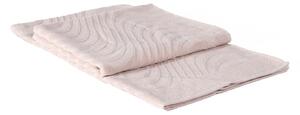 Asciugamano Con Ospite In Acrilico Dralon Murano 40X60+60X100 Carrara Moderno Sabbia Caleffi
