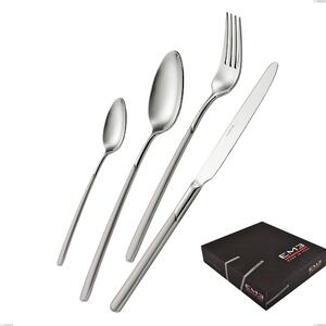 Set di posate 75 pezzi Celtika sabbiato in confezione regalo, Inox 18.10 (AISI304), spessore 5.00