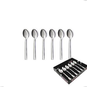 Confezione vetrina 6 pezzi caff� Chef Versus, Acciaio 18/10 (aisi 304) Acciaio 18/10 Sabbiato, spessore 4 mm mm