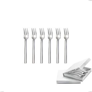 Confezione a libro 6 pezzi forchette dolce Chef Versus, Acciaio 18/10 (aisi 304) Acciaio 18/10 Sabbiato, spessore 4 mm mm