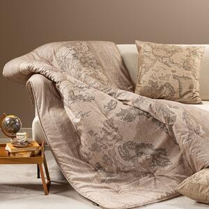 Plaid 130X170 Geo Country UNICA Raso Di Cotone Caleffi