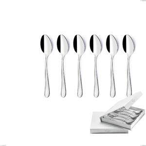 Confezione a libro 6 pezzi cucchiaini caff� Charme , Acciaio 18/10 (aisi 304) lucido, spessore 2.5 mm