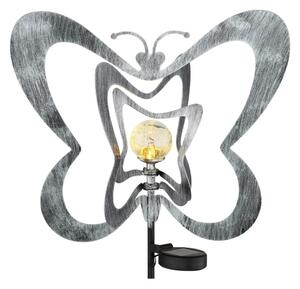 Globo 36581 - Lampada solare a LED/0,06 W/3 V IP44 farfalla argentata