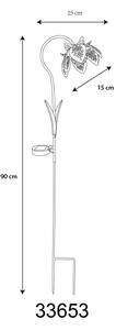 Globo 33653 - Lampada solare a LED LED/0,06W/3,2V IP44 a forma di fiore