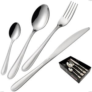 Confezione vetrina 24 pezzi coltello economico City, Inox 18.10 (Aisi304), spessore 1.8 mm
