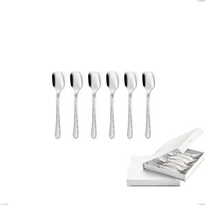 Confezione a libro 6 pezzi cucchiaini gelato City, Inox 18.10 (Aisi304), spessore 1.8 mm