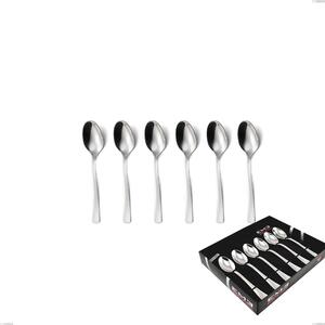 Confezione vetrina 6 pezzi caff� doram, Acciaio inox Aisi 304 lucido, spessore 2.5 mm