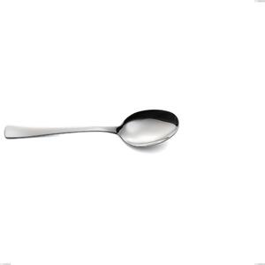 Cucchiaio tavola linea DORAM in Acciaio 18/10 (AISI 304) lunghezza 197 mm, spessore 2,5 mm, finitura inox lucido lavabili in lavastoviglie
