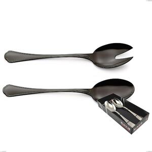 Confezione vetrina 2 pezzi insalata Domus Black , Acciaio 18/10, spessore 3 mm