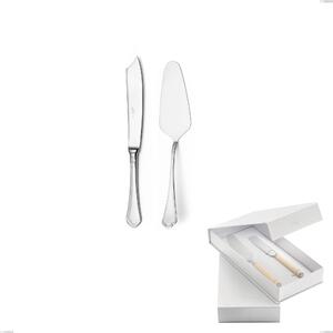 Confezione a libro 2 pezzi,paletta pi� coltello dolce da servizio Domus, inox 18.10 (AISI304), spessore 3.0 mm