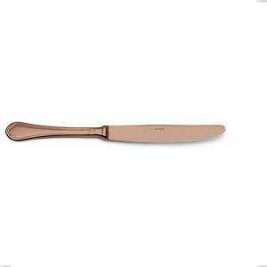 Coltello tavola Domus Chocolate, Acciaio 18/10, lunghezza 235 mm spessore 3 mm trattamento PVD Chocolate