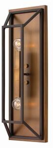 Hinkley - Applique FU LIGHTON 2xE14/60W/230V marrone/nero