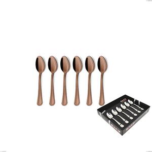 Confezione vetrina 6 pezzi moka Domus Chocolate, Acciaio 18/10, spessore 3 mm