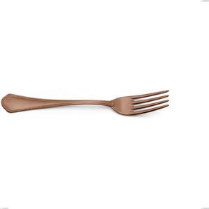 Forchetta tavola Domus Chocolate, Acciaio 18/10, lunghezza 205 mm spessore 3 mm trattamento PVD chocolate