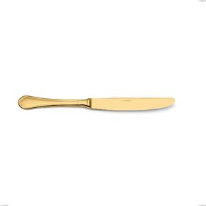 Coltello tavola Domus Gold, Acciaio 18/10, lunghezza 235 mm spessore 3 mm trattamento PVD Gold