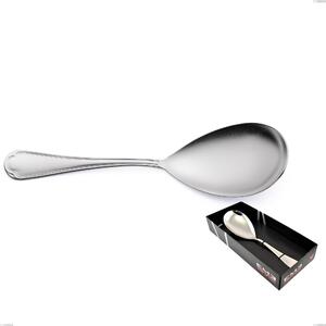 Confezione vetrina 1 pezzi pala riso Domus Silver, Acciaio 18/10, spessore 3 mm