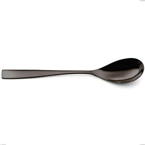 Cucchiaio da servizio EtoIle PVD Black, Acciaio 18/10 lucido, spessore 4 mm, lunghezza 260 mm, PVD black