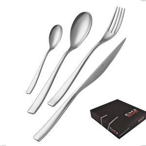 Servizio Posate ETOILE 49 pezzi acciaio inox 18.10 lucidato a specchio spessore 4 mm in scatola regalo EME