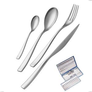 Servizio di posate 75 pezzi in astuccio regalo Etoile Inox , 18/10 (AISI304), spessore 4 mm finitura inox lucido a specchio
