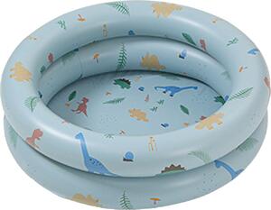 Piscina gonfiabile bambino retrò che soffia nuotare famiglia stile carino addensato acqua blu dinosauro