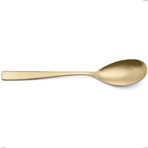 Cucchiaio da servizio Etoile PVD Sabbiato Champagne, Acciaio 18/10 sabbiato, spessore 4 mm, lunghezza 260 mm, pvd champagne