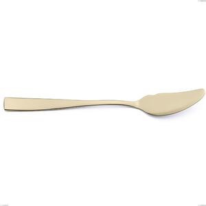 Coltello pesce Etoile PVD Sabbiato Champagne, Acciaio 18/10 sabbiato, spessore 4 mm, lunghezza 190 mm, pvd champagne