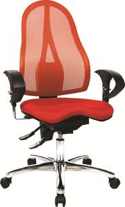 Sedia girevole da ufficio TOPSTAR Sitness 15 ST19U G21 incl. braccioli rosso