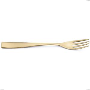 Forchetta tavola Etoile PVD Sabbiato Champagne, Acciaio 18/10 sabbiato, spessore 4 mm, lunghezza 220 mm, pvd champagne