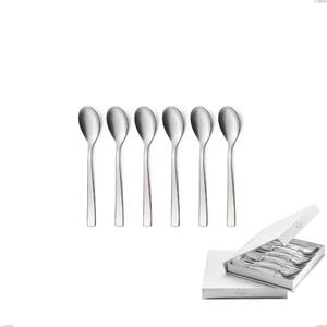 Confezione a libro 6 pezzi cucchiaini caff� etoile sabbiato, Acciaio inox 18/10 18/10 (AISI304) sabbiato