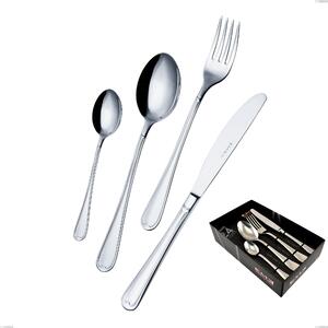 Servizio Posate EURO 24 pezzi 6 posti tavola acciaio inox 18.10 AISI304 2 mm