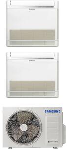 Samsung Climatizzatore Console Dual Split 9000+9000 btu Condizionatore con Pompa di Calore Classe A+++/A++ Comandi Wireless inclusi (Unit interna+