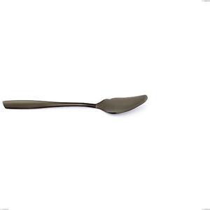 Coltello pesce Acciaio inox 18/10 PVD Black Eleven lunghezza 204 mm spessore 2,5 mm nero