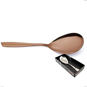 Confezione vetrina 1 pezzi pala riso ELeven PVD Chocolate, Acciaio 18/10 lucido, spessore 2.5 mm, PVD chocolate