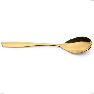 Cucchiaio da servizio Eleven PVD Gold, Acciaio 18/10 lucido, spessore 2.5 mm, PVD oro