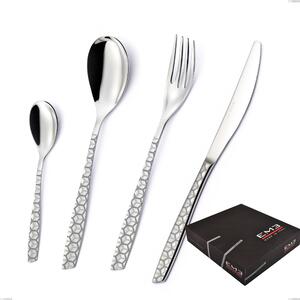 Servizio Posate ELEVEN EXA 49 pezzi in acciaio 18/10 lucido spessore 2,5 mm confezione Regalo