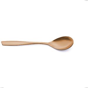 Cucchiaio da servizio Eleven rose brunita lucida , Acciaio inox 18-10, AISI 304 Brunito Lucido, spessore 2,5 mm mm, lunghezza 253 mm