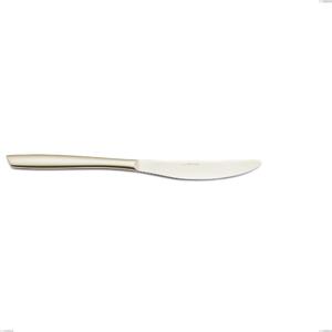 Coltello tavola Eleven PVD Champagne, acciaio 18/10 sabbiato, spessore 2.5 mm, lunghezza 235 mm, pvd champagne