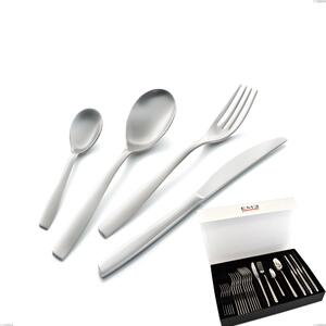 Servizio Posate ELEVEN SABBIATO 24 pezzi acciaio inox 18.10 AISI304 2.5 mm in Confezione Panoramica