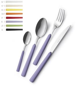 Servizio Posate Colorate 4 pezzi FAST 1 Coltello 1 Forchetta 1 Cucchiaio 1 Cucchiaino caff� in acciaio 18.C