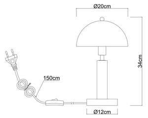 Globo 24868W - Lampada da tavolo JANIE 1xE14/40W/230V bianca