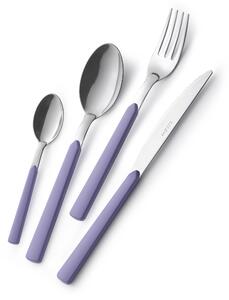 Servizio Posate Colorate 16 pezzi FAST 4 Coltello 4 Forchetta 4 Cucchiaio 4 Cucchiaino caff� (4 posti tavola ) colore Lilla