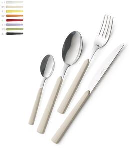 Servizio Posate Colorate 4 pezzi FAST 1 Coltello 1 Forchetta 1 Cucchiaio 1 Cucchiaino caff� in acciaio 18.C