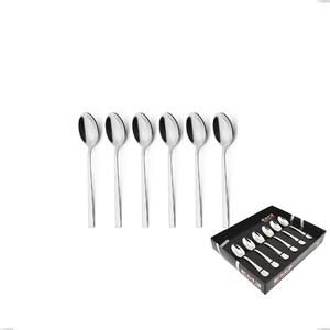 Confezione vetrina 6 pezzi moka fashion, acciaio 18/10 aisi 304 inox lucido, spessore 3 mm mm